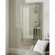 Дизайнерское стильное зеркало в зеркальной раме настенное Ар Деко 